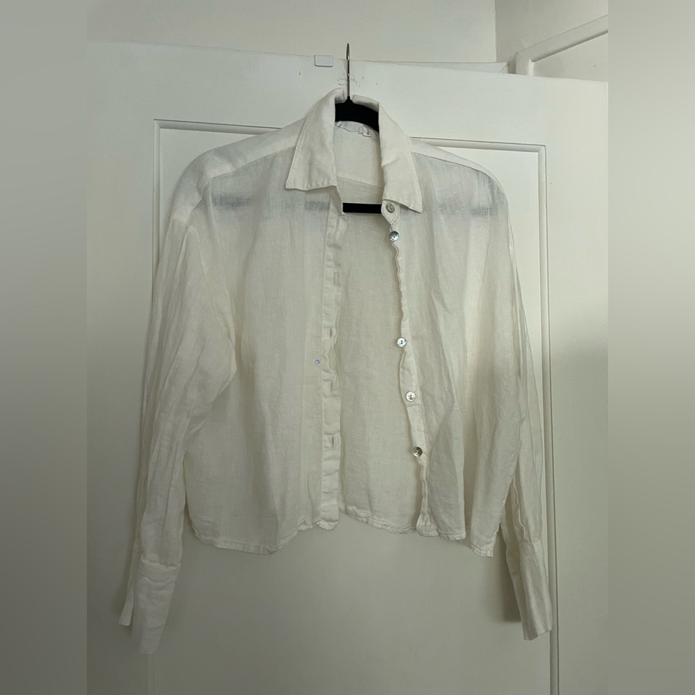 Mersea linen button up